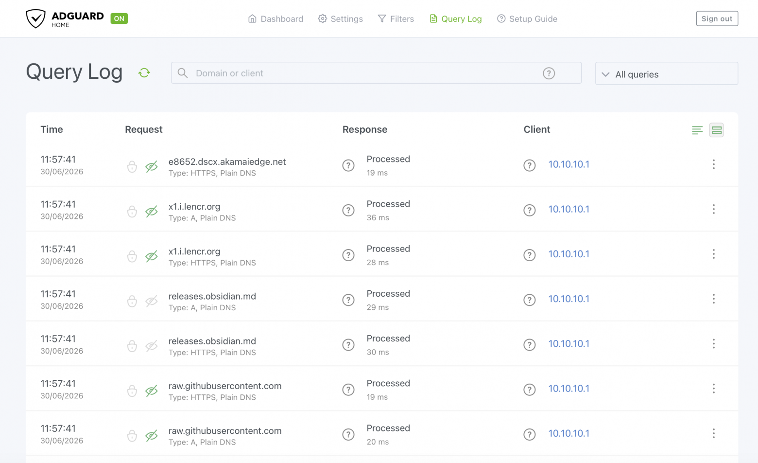 Query Log